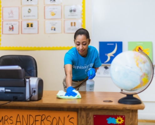 school cleaned by SM Peterborough